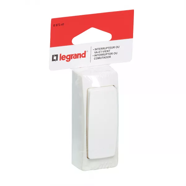 legrand-interrupteur ou va-et-vient �troit appareillage saillie - blanc (097341)