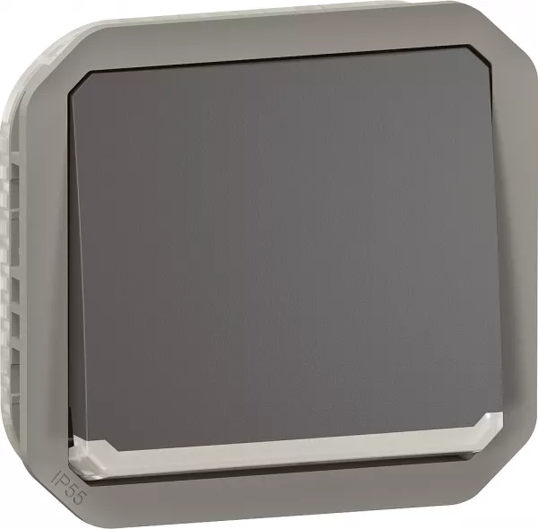 legrand-interrupteur ou va-et-vient lumineux 10ax 250v plexo composable anthracite (069803l)