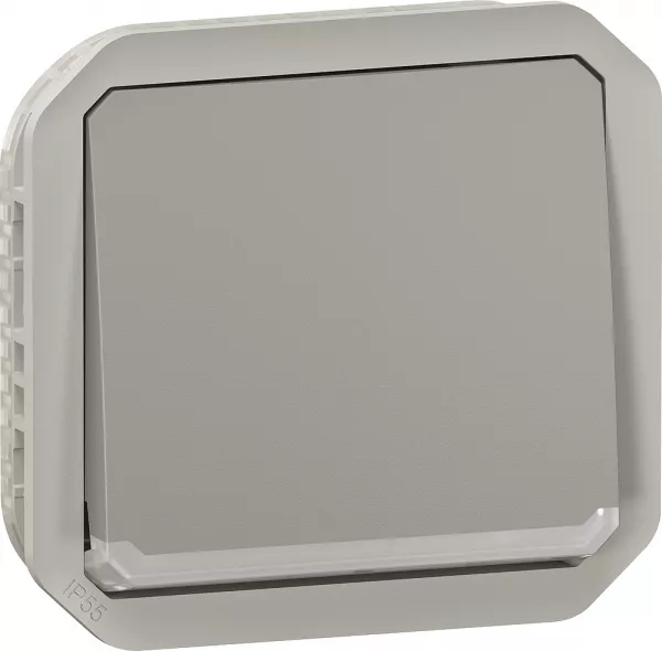 legrand-interrupteur ou va-et-vient lumineux 10ax 250v plexo composable gris (069513l)