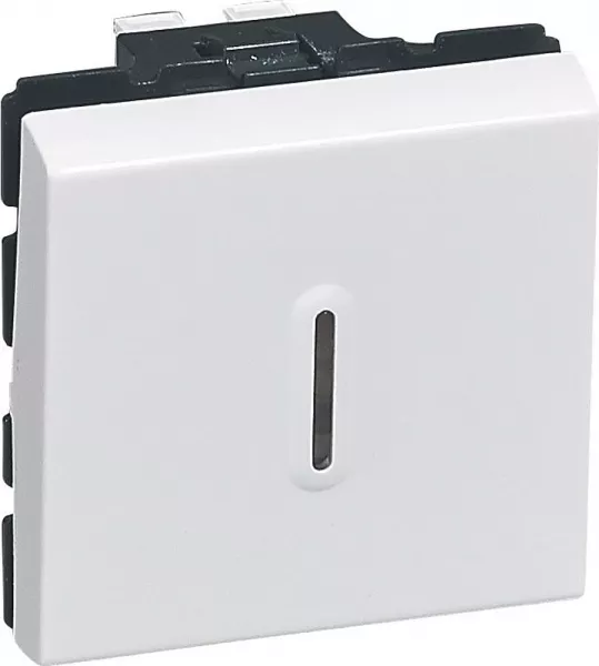 legrand-interrupteur ou va-et-vient lumineux avec voyant fourni mosaic blanc - 2 modules (099613)