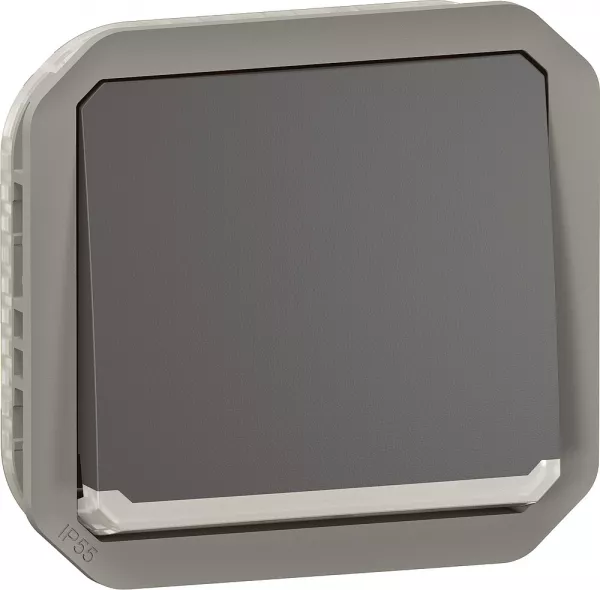 legrand-interrupteur ou va-et-vient lumineux plexo composable - anthracite (070080)