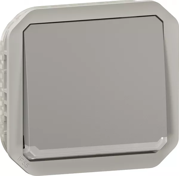 legrand-interrupteur ou va-et-vient lumineux plexo composable - gris (070043)