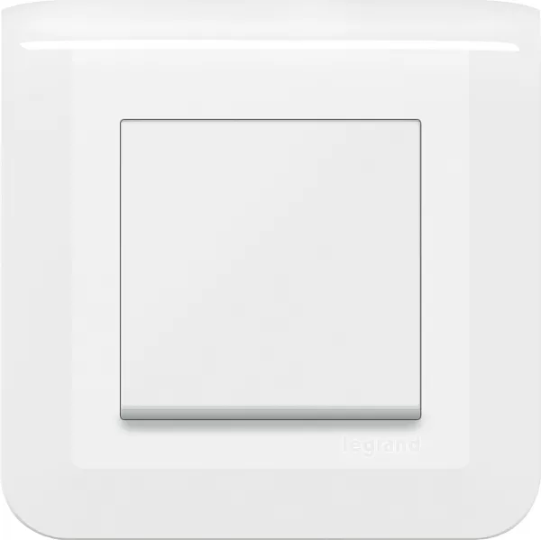 legrand-interrupteur ou va-et-vient mosaic 10a blanc complet avec plaque (099200)