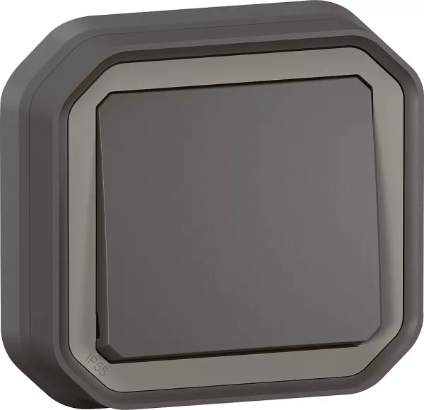 legrand-interrupteur ou va-et-vient plexo complet encastr� avec griffes - anthracite (070036)