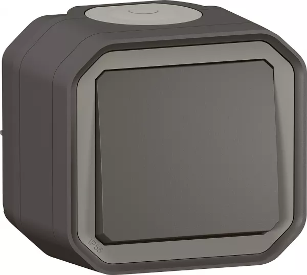 legrand-interrupteur ou va-et-vient plexo complet saillie - anthracite (070026)