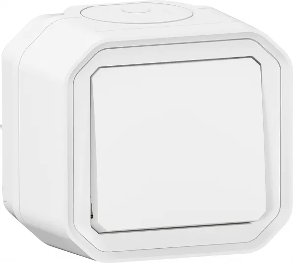 legrand-interrupteur ou va-et-vient plexo complet saillie - blanc (070022)