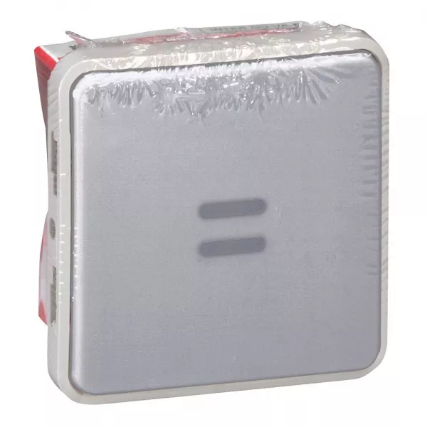legrand-interrupteur ou va-et-vient t�moin (voyant fourni) plexo - gris (069922)