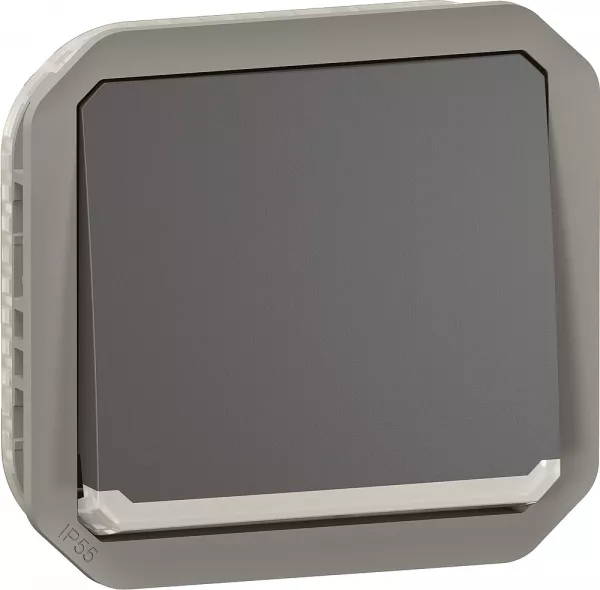 legrand-interrupteur ou va-et-vient t�moin 10ax 250v plexo composable anthracite (069802l)