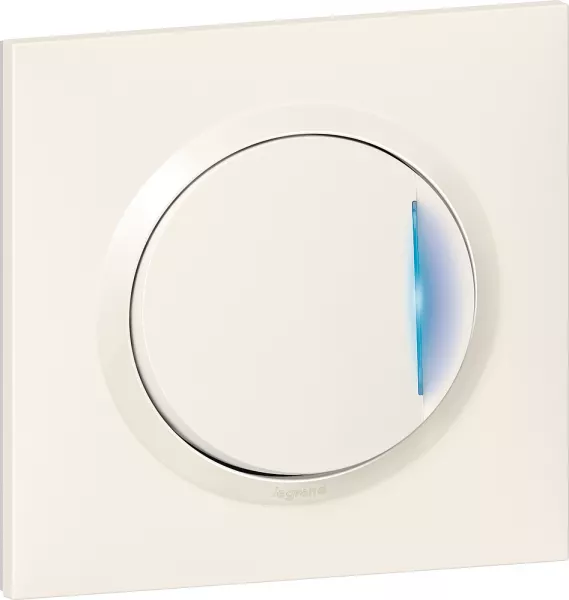 legrand-interrupteur ou va-et-vient t�moin dooxie one 10ax 250v~ complet avec griffes (600710)