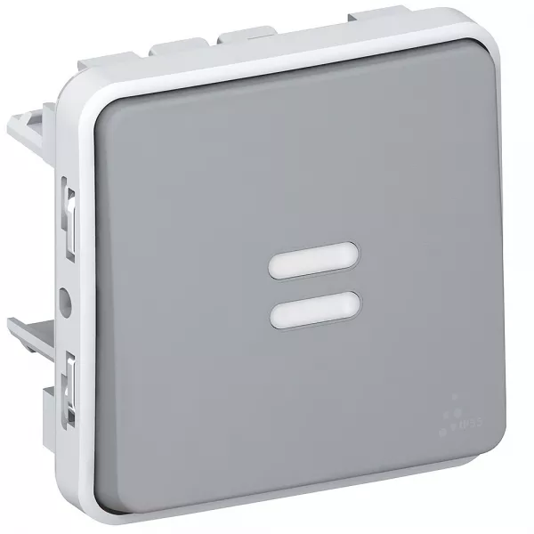 legrand-interrupteur ou va-et-vient t�moin �tanche phase distribu�e plexo ip55 - gris (069512)