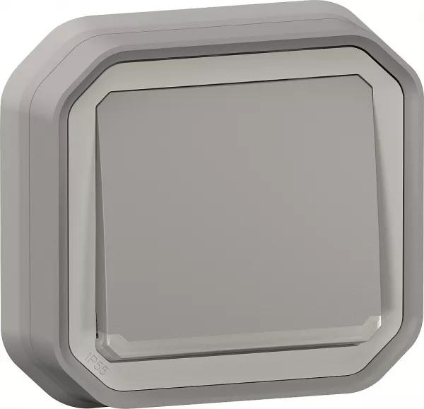 legrand-interrupteur ou va-et-vient t�moin plexo complet encastr� et griffes - gris (070071)