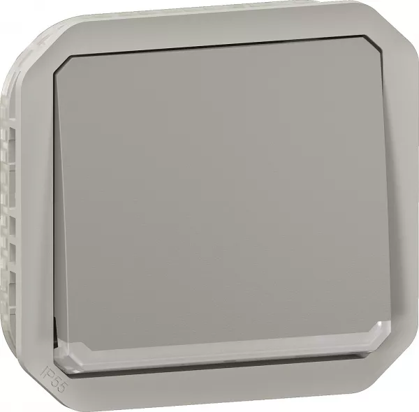 legrand-interrupteur ou va-et-vient t�moin plexo composable - gris (070044)