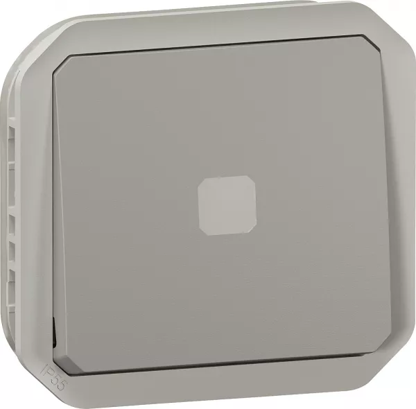 legrand-interrupteur ou va-et-vient t�moin sans neutre 4ax 250v plexo composable gris (069515l)