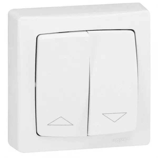 legrand-interrupteur pour volets roulants appareillage saillie complet - blanc (086013)
