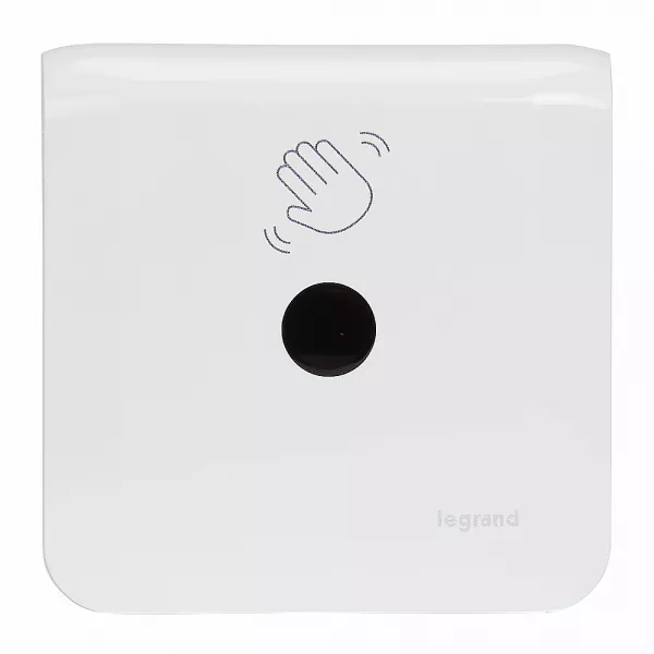 legrand-interrupteur sans contact mosaic �clairage 200w led complet blanc antimicrobien (076695l)
