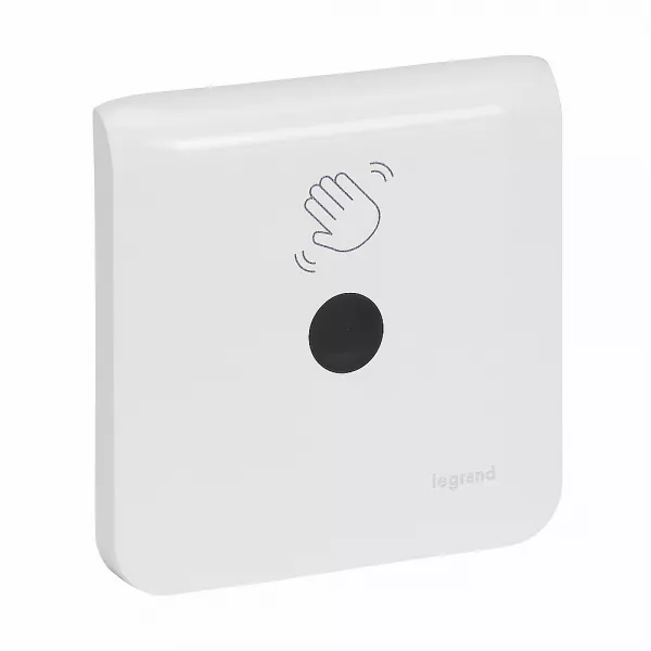 legrand-interrupteur sans contact mosaic �clairage 200w led complet blanc antimicrobien (076695lav)