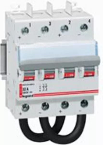 legrand-interrupteur-sectionneur 800 v= - pour photovolta�que - 63a - 4 modules (414226)