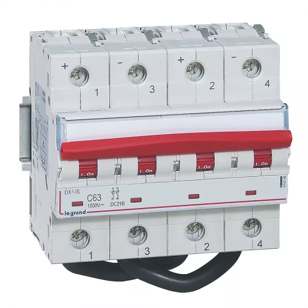 legrand-interrupteur-sectionneur � manette 1000 v= - 63a - 6 modules (414246)