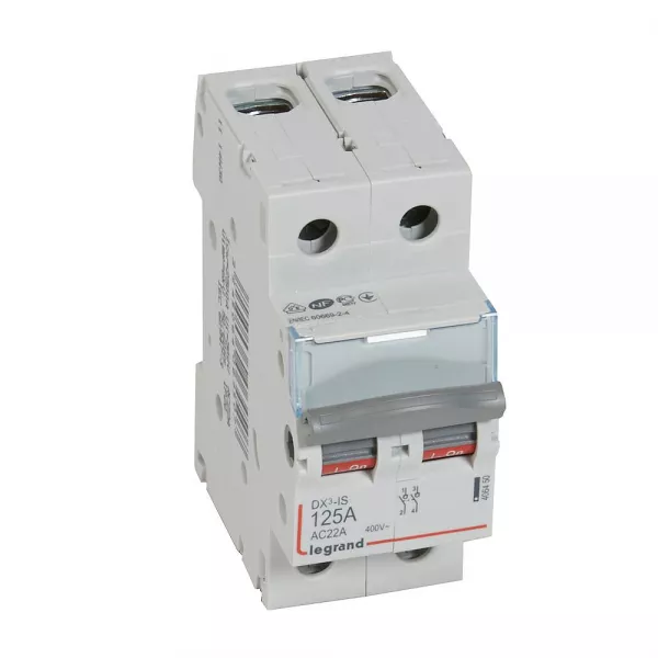 legrand-interrupteur-sectionneur dx�-is 2p 400v~ - 125a - 2 modules (406450)
