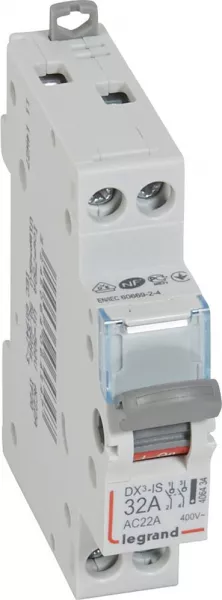legrand-interrupteur-sectionneur dx�-is 2p 400v~ - 32a - 1 module (406434)