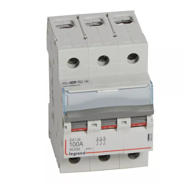legrand-interrupteur-sectionneur dx�-is 3p 400v~ - 100a - 3 modules (406469)