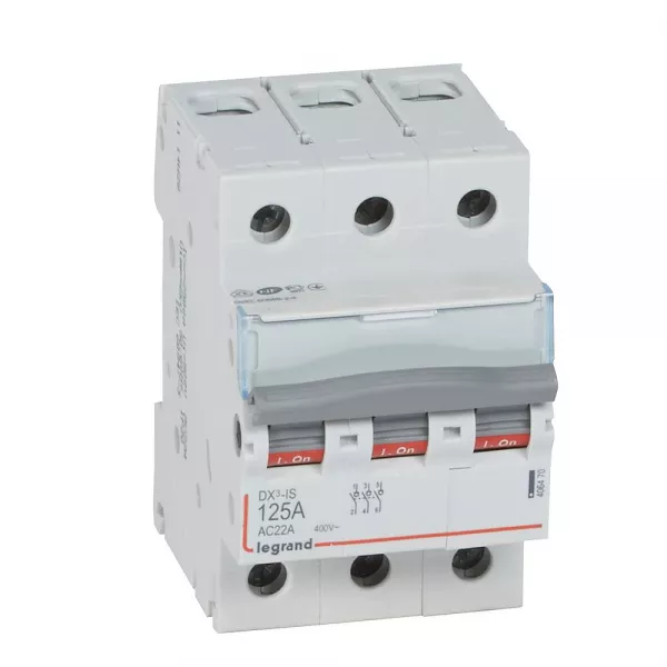 legrand-interrupteur-sectionneur dx�-is 3p 400v~ - 125a - 3 modules (406470)