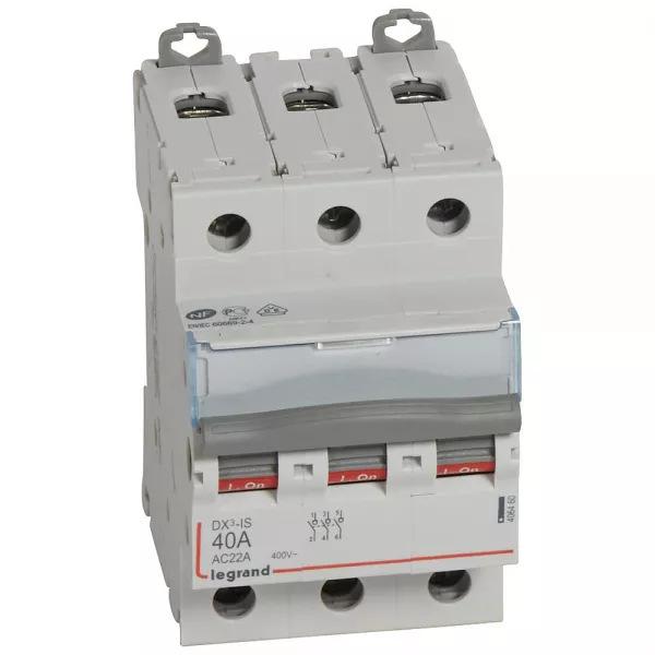 legrand-interrupteur-sectionneur dx�-is 3p 400v~ - 40a - 3 modules (406460)