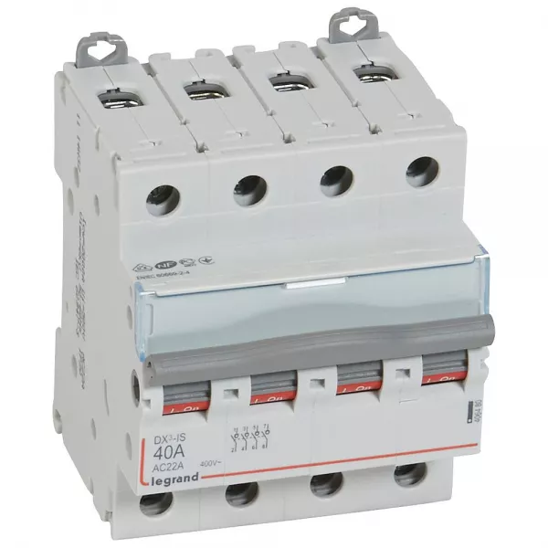 legrand-interrupteur-sectionneur dx�-is 4p 400v~ - 40a - 4 modules (406480)