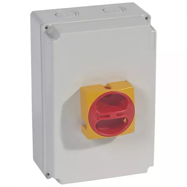 legrand-interrupteur-sectionneur rotatif complet de proximit� - 4p neutre � gauche - 50a (022185)