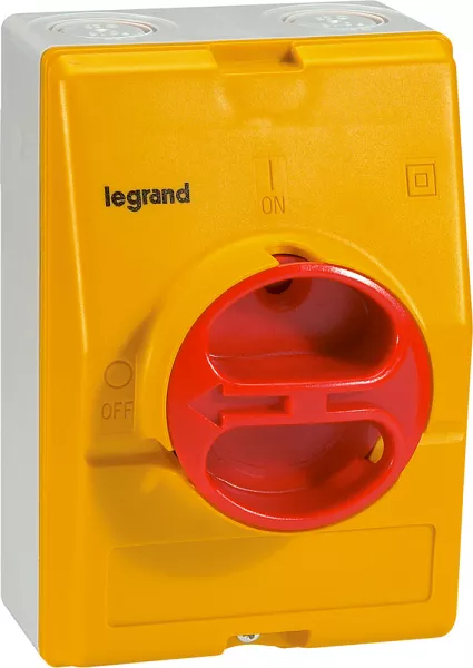 legrand-interrupteur-sectionneur rotatif complet de proximit� - tripolaire - 25a (022173)