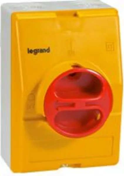 legrand-interrupteur-sectionneur rotatif complet de proximit� - tripolaire+of - 25a (022188)
