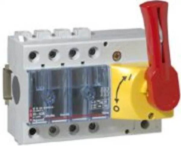 legrand-interrupteur-sectionneur vistop 63a - 3p avec commande frontale et poign�e rouge (022312)