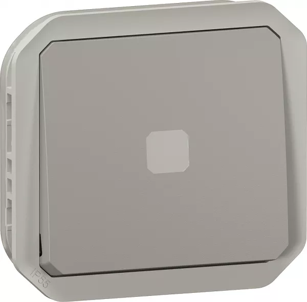 legrand-interrupteur temporis� lumineux plexo composable gris (069504l)