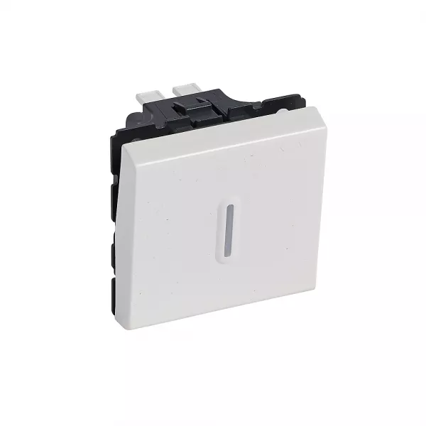 legrand-interrupteur/va-et-vient � voyant 10ax 250v~ mosaic - blanc antimicrobien - 2mod (078712)