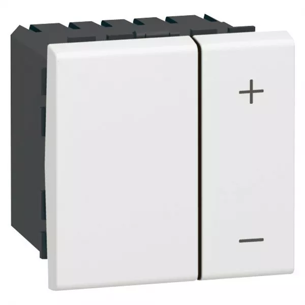 legrand-interrupteur variateur basique 2 fils mosaic 2 modules - blanc (078405)