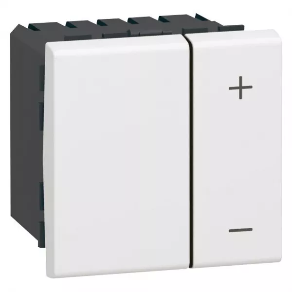 legrand-interrupteur variateur toutes lampes 2 fils mosaic 2 modules - blanc (078407)