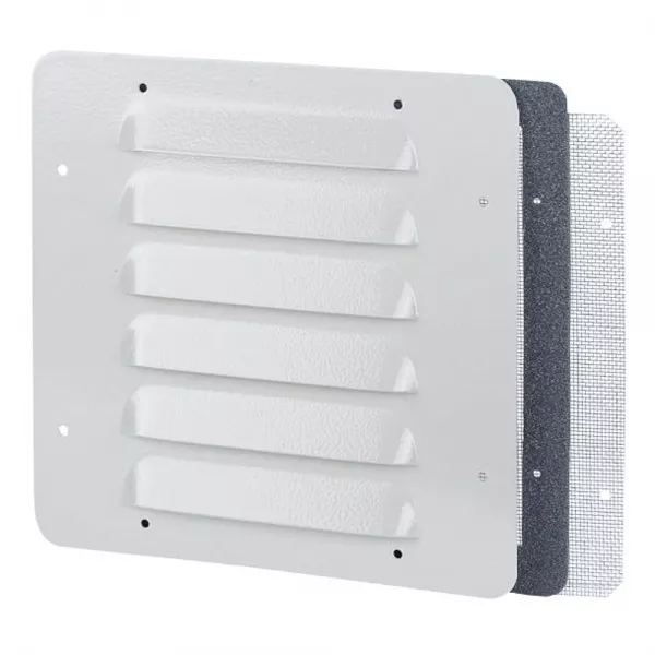 legrand-jeu de 2 ou�es d\'a�ration m�tal avec grilles ip32 ik10 - ral7035 - 248x248mm (034805)