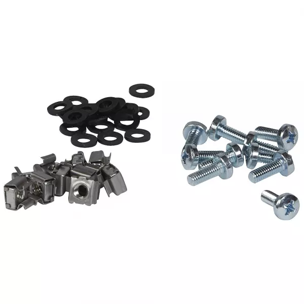legrand-jeu de 50 �crous cage 8,5mm avec 50 rondelles plastique et 50 vis m6 (036453)