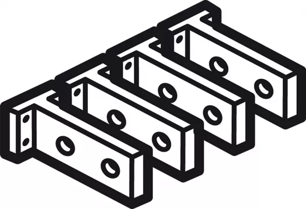 legrand-jeu de 8 prises arri�re courtes amont et aval pour dpx-is1600 et dpx�1600 4p (026382)