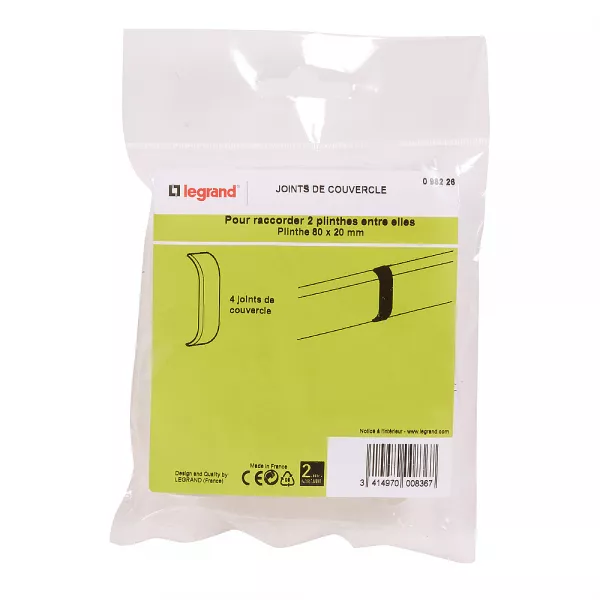 legrand-joint de couvercle - pour plinthe 80x20mm (098226)