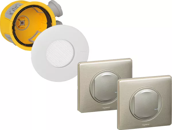 legrand-kit avec 1 dcl radio complet + 2 commandes c�liane sans fil - titane (088562)