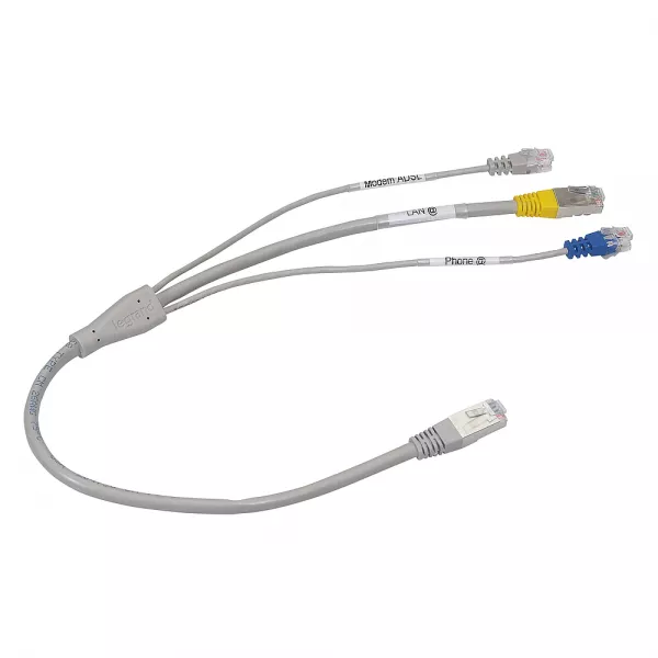 legrand-kit box d�port�e pour r�seau multim�dia avec 2 cordons (413205)