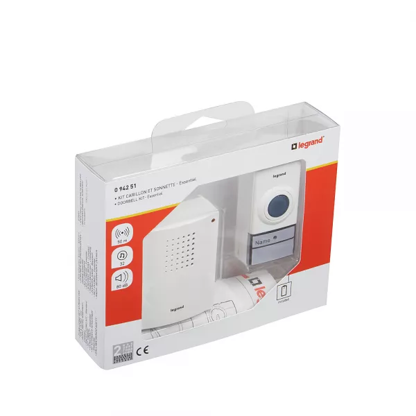 legrand-kit carillon radio sans fil essentiel - blanc (094251)