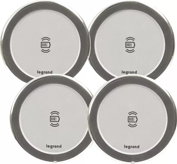 legrand-kit complet 4 chargeurs sans fil 15w pour mobilier, � raccorder (077645l)