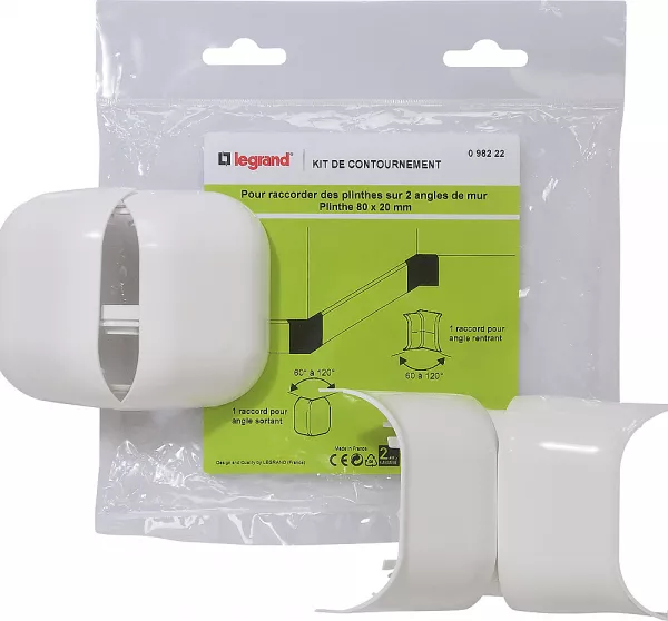 legrand-kit de contournement - pour plinthe 80x20mm (098222)