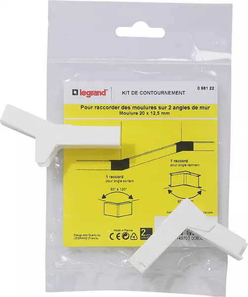 legrand-kit de contournement pour moulure 20x12,5mm (098122)