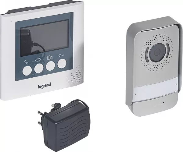 legrand-kit portier visiophone avec interphone et �cran 4,3pouces (369110)