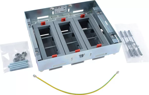legrand-kit support haut r�glable bo�te sol affleurante prises horiz 3 paniers de 6 mod (088121)