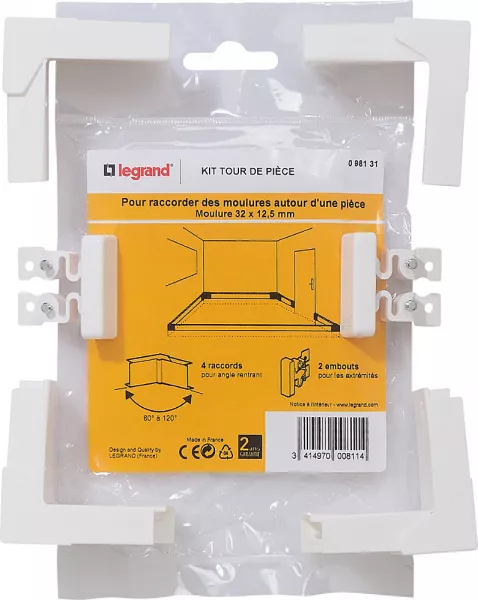 legrand-kit tour de pi�ce - pour moulure 32x12,5mm (098131)