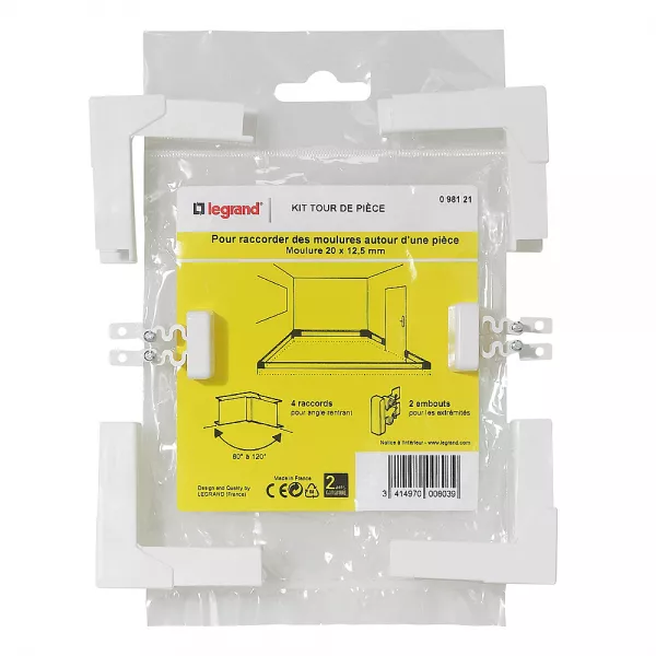 legrand-kit tour de pi�ce pour moulure section 20x12,5mm (098121)